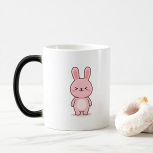 Avslappnad Kanin Minimal Kawaii Stil Magisk Mugg