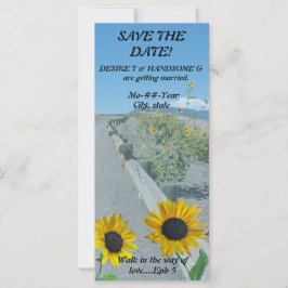 Avslappnad land solrosväg utom datumanteckning