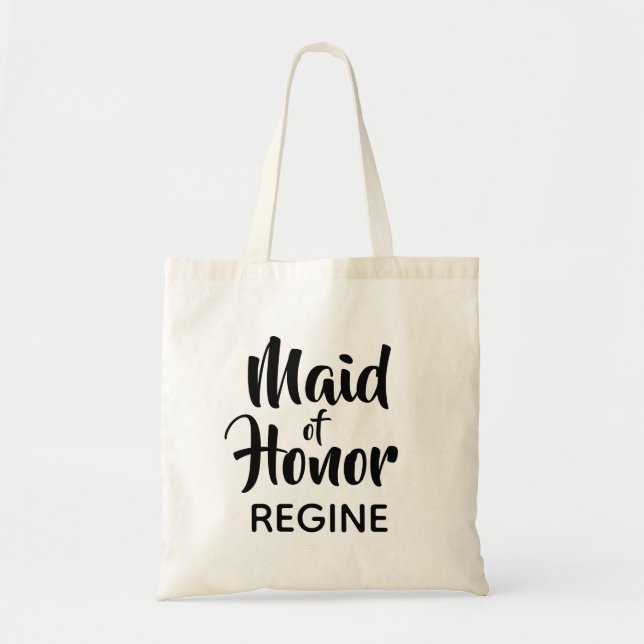 Avslappnad Maid of honor Monogram-favoriter i skri Tygkasse (Framsidan)