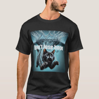 Avslappnad manar skjorta med motiveringsskylt t shirt