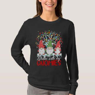 Avslappnad med min Tomte julmatchande familj P T Shirt
