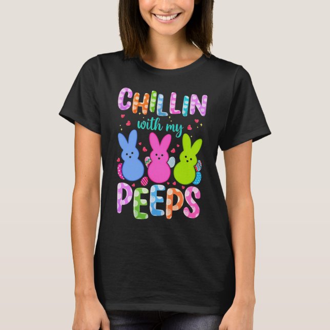 Avslappnad Med Mina Peeps T Shirt (Framsida)