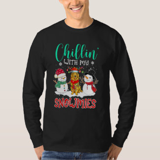 Avslappnad Med Mina Snökompisar Guld Tomte Julgran T Shirt
