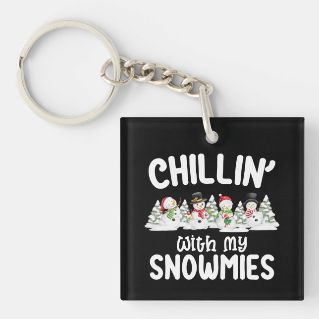 Avslappnad med mina snökompisar Snömannen jul (Framsidan)