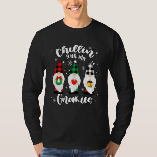 Avslappnad med mina Tomtar Jul Buffalo Rutig Tomte T Shirt