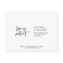 Avslappnad minimal, Kärlek är patient, uppskjuten