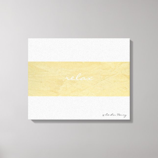 Avslappnad Minimalism Canvas Arttryck (Framsida)
