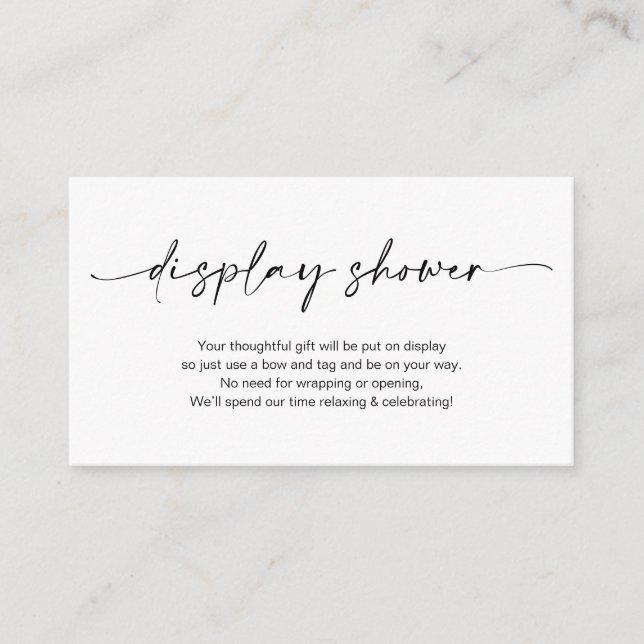 Avslappnad Minimalistisk penna för svart bläck, Vi Tilläggskort (Framsida)