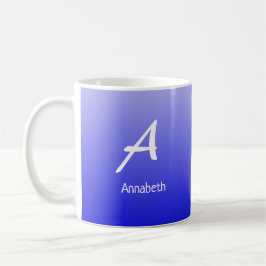 Avslappnad Monogram Blue Ombre Kaffemugg