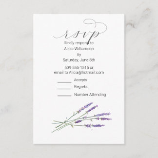 Avslappnad OSA kort Lavender Watercolor