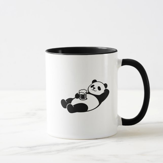 Avslappnad Panda Mugg (Höger)