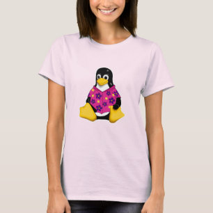 Avslappnad Penguins Rosa Original T-Shirt