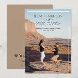 Avslappnad Photo Bröllop spara datum Datumet