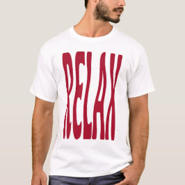 Avslappnad röd retro vågig typografi estetisk kons t shirt