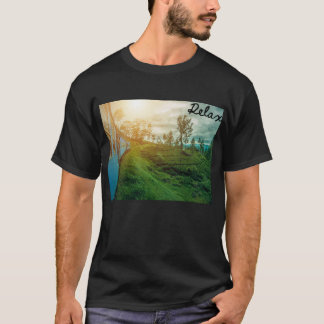 Avslappnad Scenisk Tågresa Resa Bergslandskap T Shirt