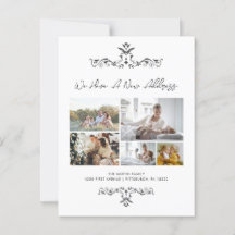 Avslappnad Script 5 Photos Ornate Flytta Announcem