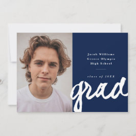 Avslappnad Script Grad | Enkelt foto Studenten Meddelande