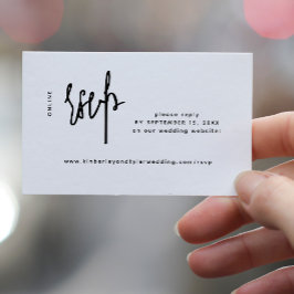 Avslappnad skript för modern osa för bröllop onlin tilläggskort