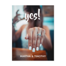 Avslappnad skript Ja! Meddelande om förlovning