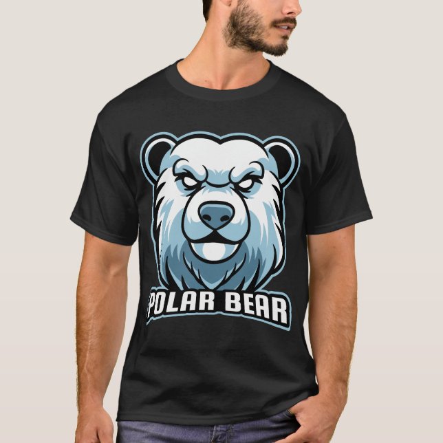 Avslappnad som en isbjörn t shirt (Framsida)