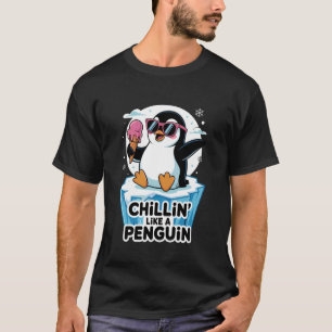 Avslappnad som en pingvin Älskare Fågelskådare T Shirt