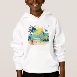 Avslappnad strand för sommaren t shirt