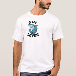 avslappnad t-shirt för gym älskare .