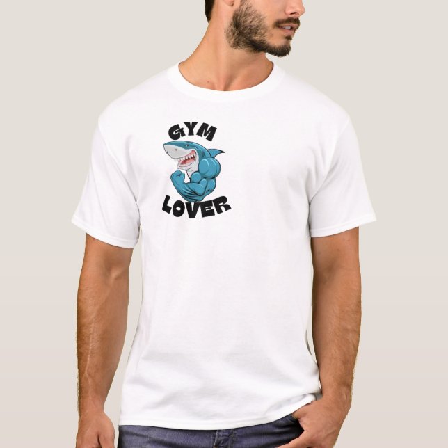 avslappnad t-shirt för gym älskare . (Framsida)