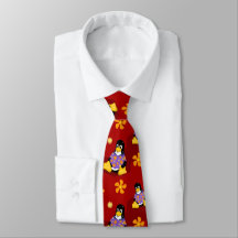 Avslappnad Tux Red Rand Tie