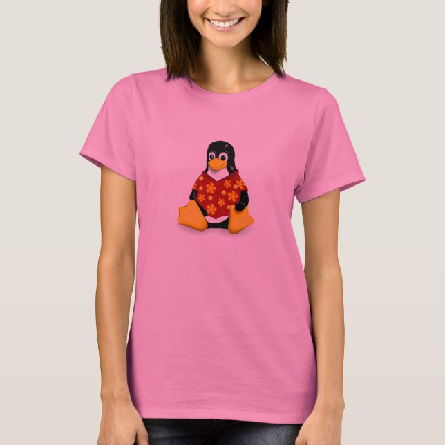 Avslappnad Tux Women's Tie-Dye T-shirt (Framsida)