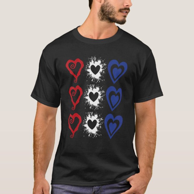 Avslappnad Veterans Dag 4 juli Helgdag Patriotic T Shirt (Framsida)