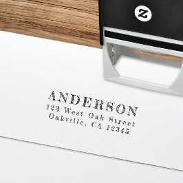 Avslappnad Vintage Hand Writing-Returadress Självfärgande Stämpel