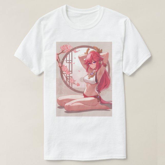 Avslappnad Yae Miko 11 T Shirt (Design framsida)