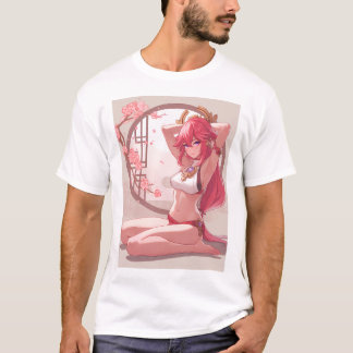 Avslappnad Yae Miko 11 T Shirt