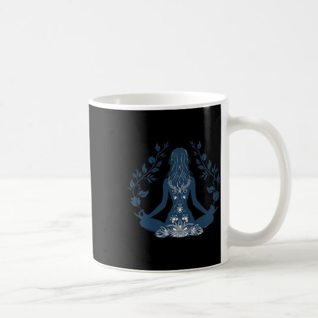 Avslappnad yogaställning kaffemugg (Höger)
