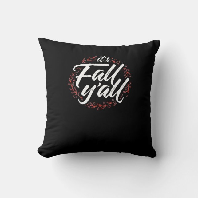 Avslappnaden Fall Y'all Autumn Design Kreativ Kudde (Framsida)