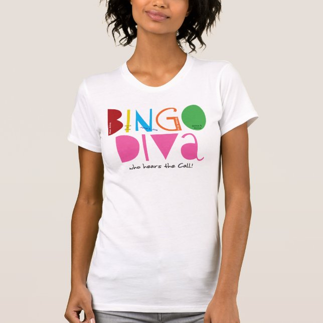 Avslappnaden för BingoDivadamer kammar hem Tee Shirt (Framsida)