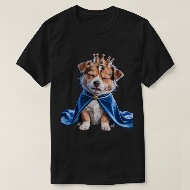 Avslappnaden hund KRONA Rolig hund Älskare Varje d T Shirt (Design framsida)