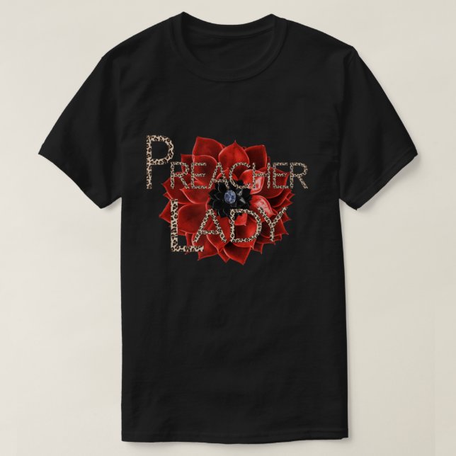 Avslappnaden Preacher Dam Female Pastor Womens T Shirt (Design framsida)