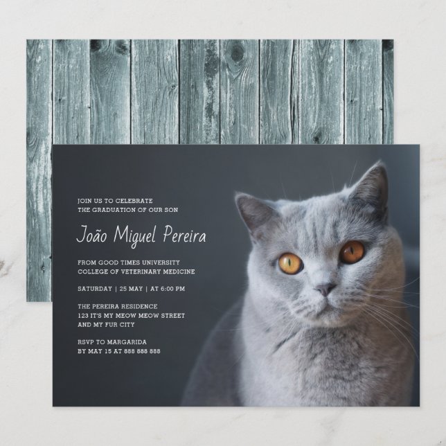 Avslappnaden Studenten Firande Party Inbjudningar (Fram/baksida)