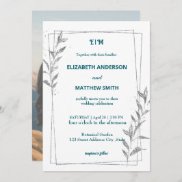 avslappnaden täcker över fotoromantiskt bröllop inbjudningar