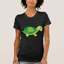 Avslappnaden Turtle (Grönt) för kvinnor Tee Shirt