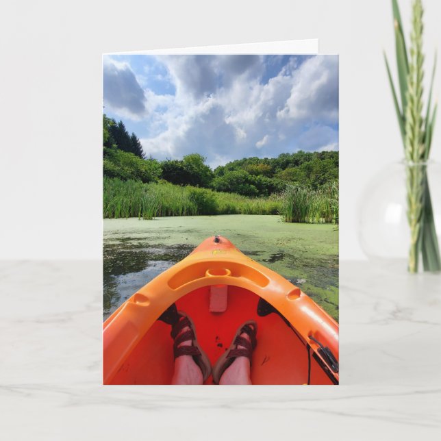 Avslappnande, Kanotpaddling, Fotografi Bara säger  Kort (Framsida)