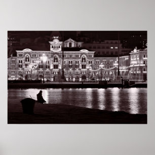 Avslappnande natt i town poster