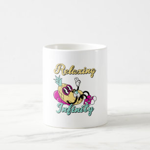 Avslappnande Oändlighet Ananas   Söt Design Kaffemugg