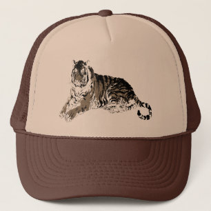 Avslappnande tigerhatt keps