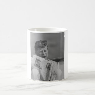 Avslappnande yttersida för JFK Kaffemugg