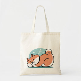 Avslaxade Shiba Inu Art: Bara ett Shiba Ljuger låg Tygkasse