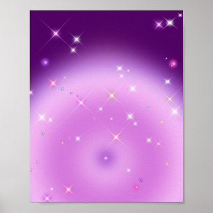 Avslaxning av övertoningsmetyst Aura Poster