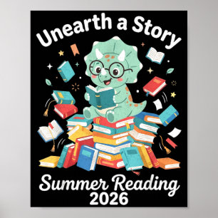 Avslöja en berättelse sommarläsning 2026 bibliotek poster